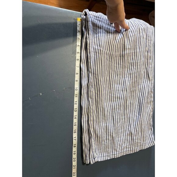 Tahari Womens Blue‎ & White Linen Blend Sleeveless JumpsuitBelt Sz 6 Boho Beachy - Picture 7 of 12